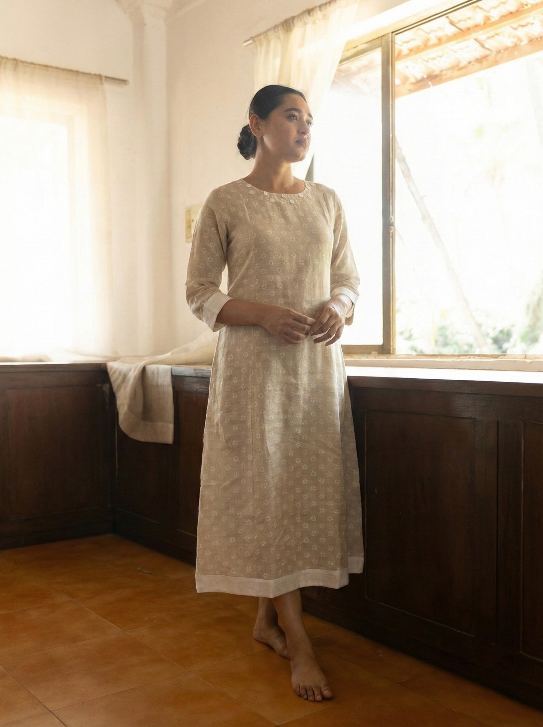Breeze Linen Midi Dress | Oregano