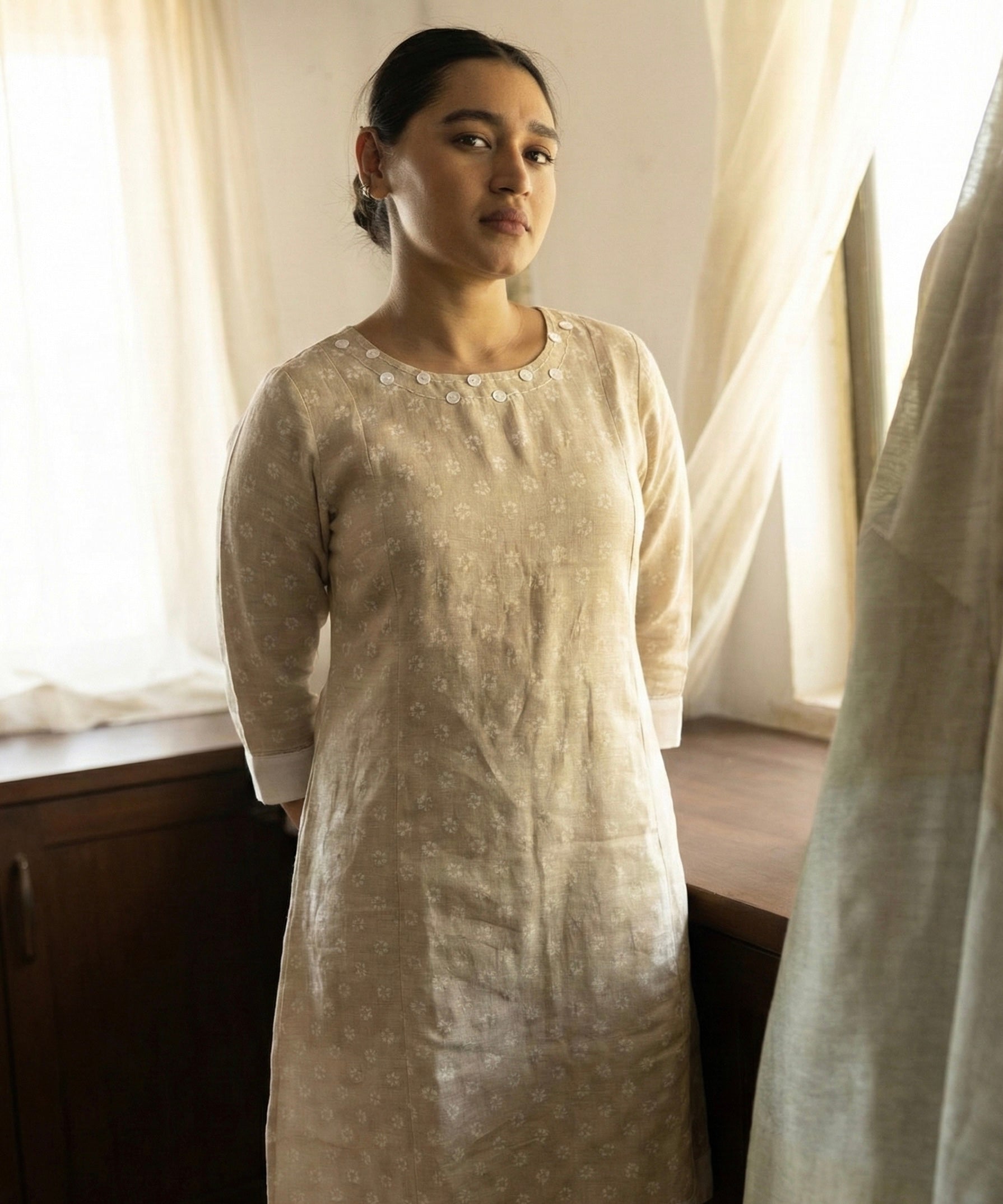 Breeze Linen Midi Dress | Oregano